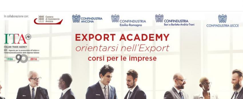EXPORT ACADEMY: CORSO DI ALTA FORMAZIONE INTERNAZIONALIZZAZIONE