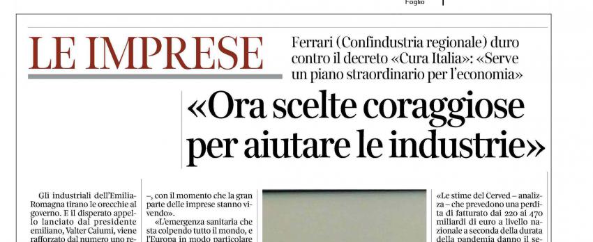 CORONAVIRUS –  DAL GOVERNO CI ATTENDIAMO SCELTE CORAGGIOSE ED INCISIVE