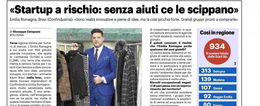 CORONAVIRUS |  ALLE START UP SERVE LIQUIDITA’ – INTERVISTE DEL PRESIDENTE REGIONALE DEI GIOVANI IMPRENDITORI KEVIN BRAVI