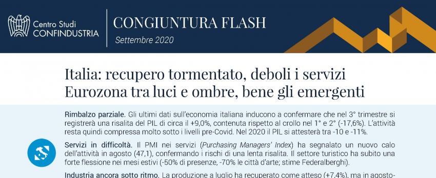 CONGIUNTURA FLASH DEL CENTRO STUDI CONFINDUSTRIA |  11 settembre 2020