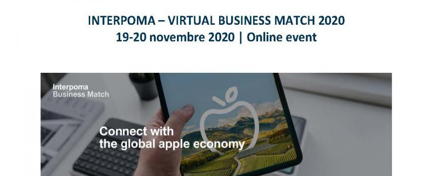 INTERPOMA BUSINESS MATCH |  Incontri B2B promossi dalla Rete EEN – Adesioni entro il 18 novembre 2020