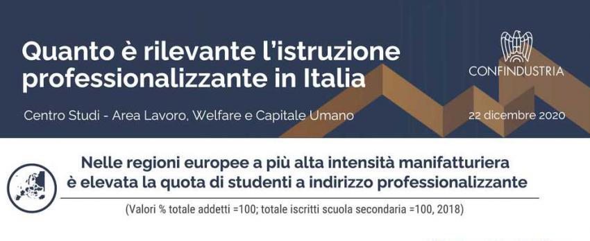 NOTA DEL CSC | L’ISTRUZIONE PROFESSIONALIZZANTE IN ITALIA