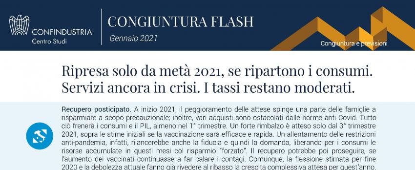 CONGIUNTURA FLASH DEL CENTRO STUDI CONFINDUSTRIA | 31 GENNAIO 2021