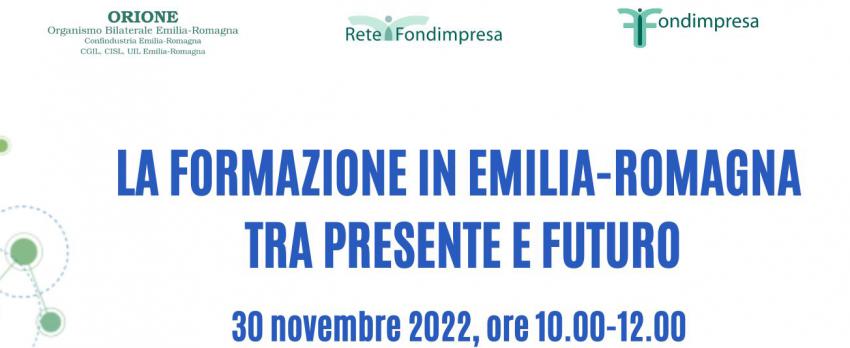 WEBINAR ORIONE | Fondimpresa ha formato 174.000 lavoratori di 9.400 imprese emiliano-romagnole