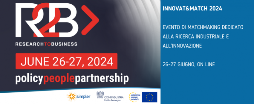 INNOVAT&MATCH | APPUNTAMENTO ON LINE DEDICATO AL MATCHMAKING DI RICERCA E INNOVAZIONE