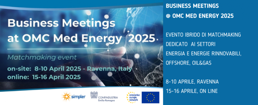 8-10 APRILE 2025 RAVENNA |  OMC MED ENERGY CONFERENCE AND EXHIBITION