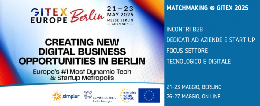 Matchmaking@GITEX EUROPE |  INCONTRI B2B START UP, TECNOLOGIA E DIGITALE DAL 21 AL 27 MAGGIO 2025
